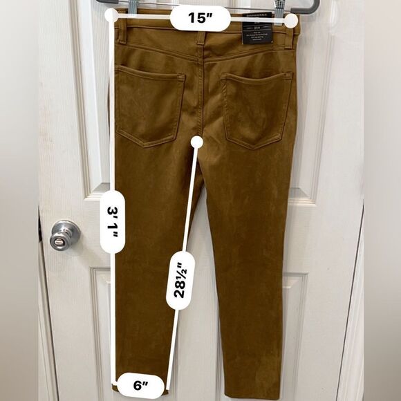 Banana Republic High Rise Vegan Suede Ankle Length pant- color "Horse Hair" NWT - Picture 10 of 13